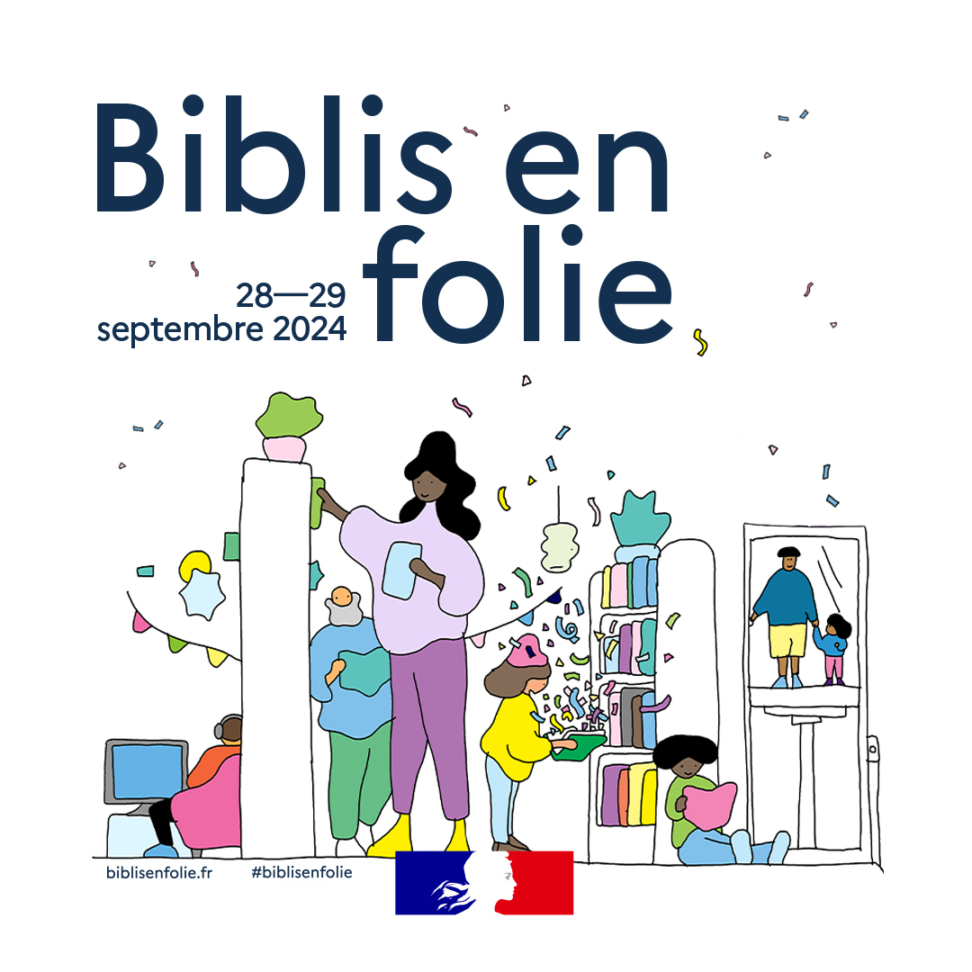 #biblisenfolie - Les bibliothèques municipales du Havre se mobilisent pour les 1ères journées nationales dédiées aux bibliothèques et aux médiathèques.

Rendez-vous samedi 28 septembre !
Plus d'infos 👉 bibliotheques.lehavre.fr/actualites/bib…