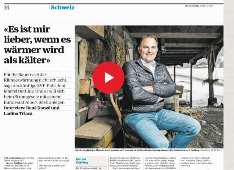 Freundlicher Reminder: Du bist unentschlossen, möchtest die CH Landwirtschaft unterstützen: derselbe Mann der gegen die <a href="/biodivInit/">Biodiversitätsinitiative</a> weibelt, behauptet auch, die #Klimakrise sei gut für die Landwirtschaft! Darum legst du besser ein Ja in die Urne! #falscheFreunde