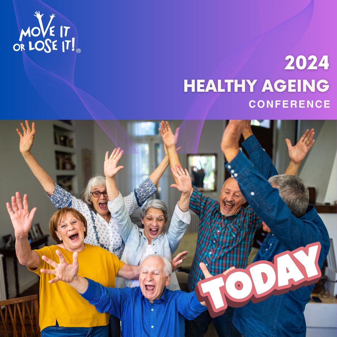 Today is the day of our fantastic annual #Moveitorloseit #healthyageing conference here in Birmingham. 🎉We are looking forward to seeing everyone &amp; hearing from our fantastic line-up of speakers.
#ActiveAgeing