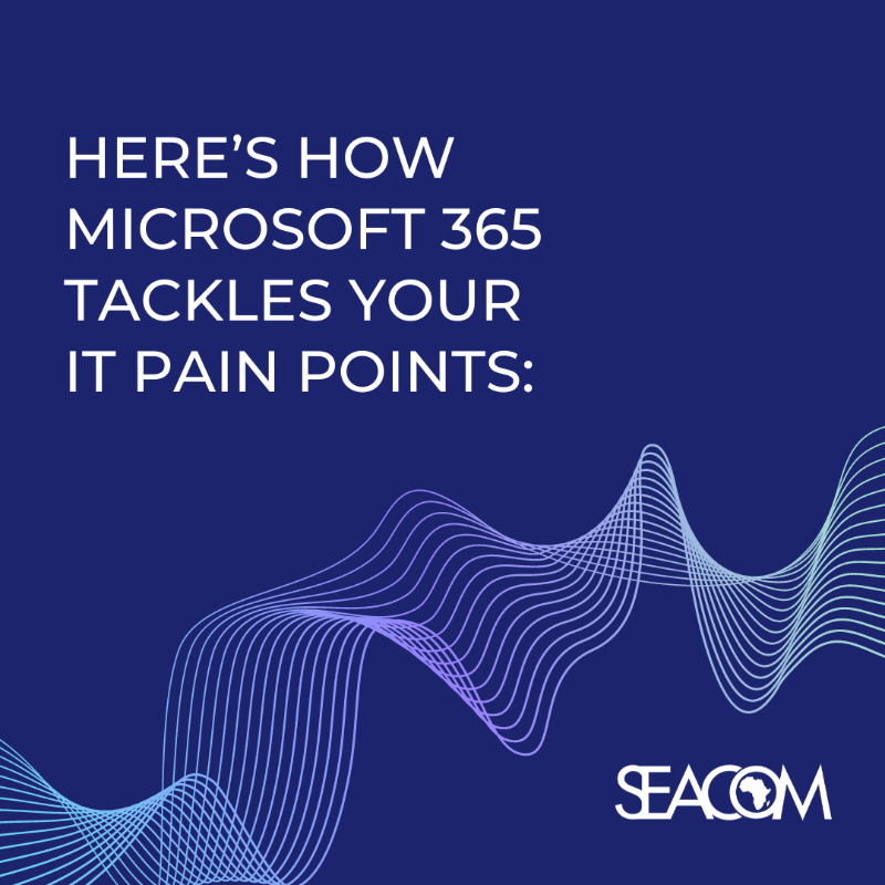 SEACOM's tweet photo. Tired of IT chaos? 
You're not alone. Many businesses struggle to integrate tools and processes while staying efficient.

Say goodbye to IT headaches! Microsoft 365 + AI is here to transform your operations:
• Boost productivity
• Streamline functions across devices &amp; platforms