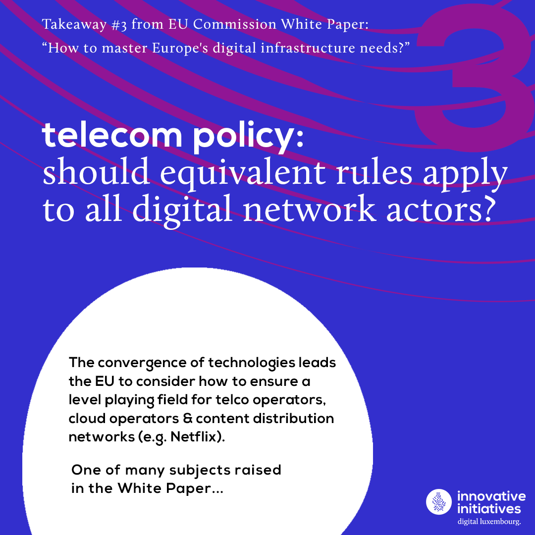 Takeaway #3: Should the EU streamline regulations for digital network actors to level the playing field? As tech convergence blurs the lines between market players, differing regulations may need an update. 📲

Read the full White Paper👇
ec.europa.eu/news.../dae/re…

#TelecomSeries