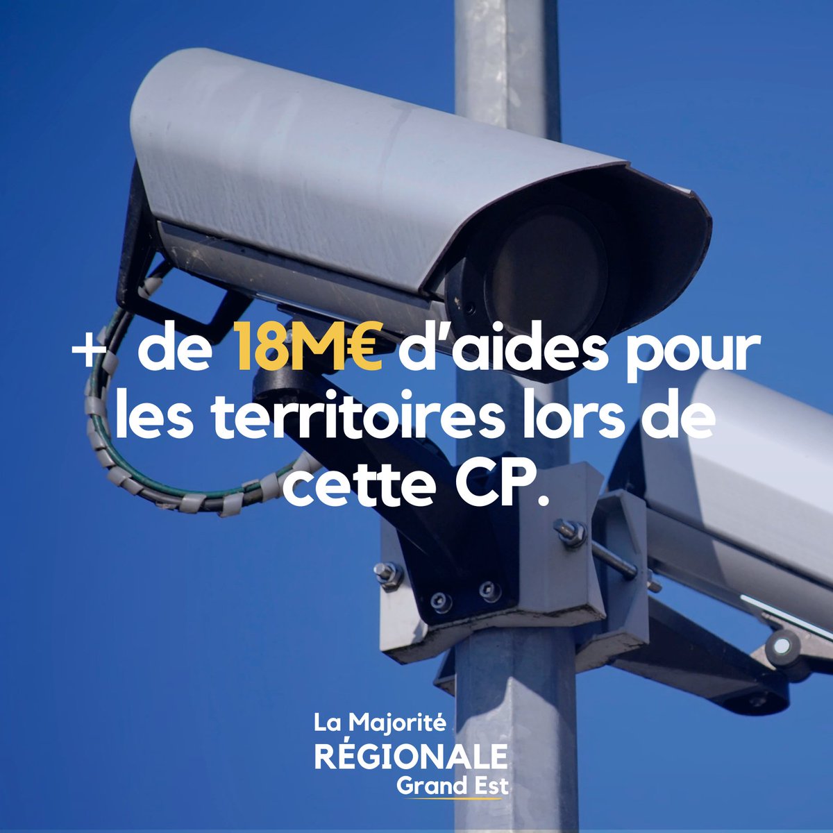 Vidéoprotection, renforcement des services en ruralité, création d’équipements, résorption des friches etc.  : sous l’impulsion de <a href="/Franck_LEROY_/">Franck LEROY</a> et de la <a href="/MajoriteGE/">Majorité Grand Est</a>, la @RegionGrandEst s’engage et accompagne les collectivités pour davantage de sécurité dans nos territoires !