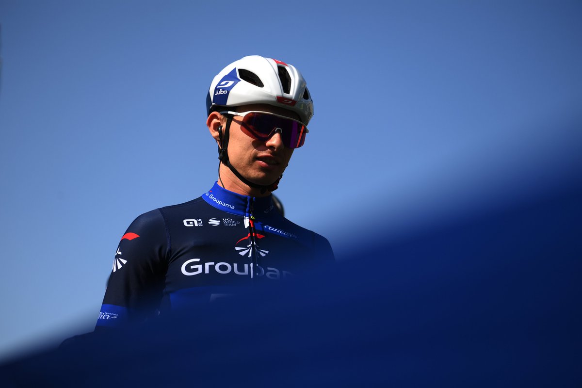 GroupamaFDJ's tweet image. Quatre coureurs sélectionnés en Équipe de France pour la course en ligne des Mondiaux le dimanche 29 🤩

▪ Romain Grégoire
▪ David Gaudu
▪ Valentin Madouas
▪ Rudy Molard