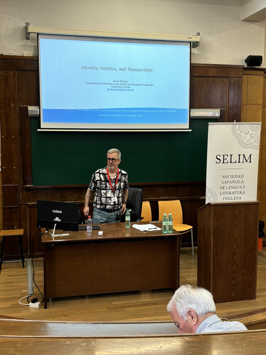 Jacob Thaisen, our third plenary speaker, with his talk 'Models, Metrics, and Manuscripts'