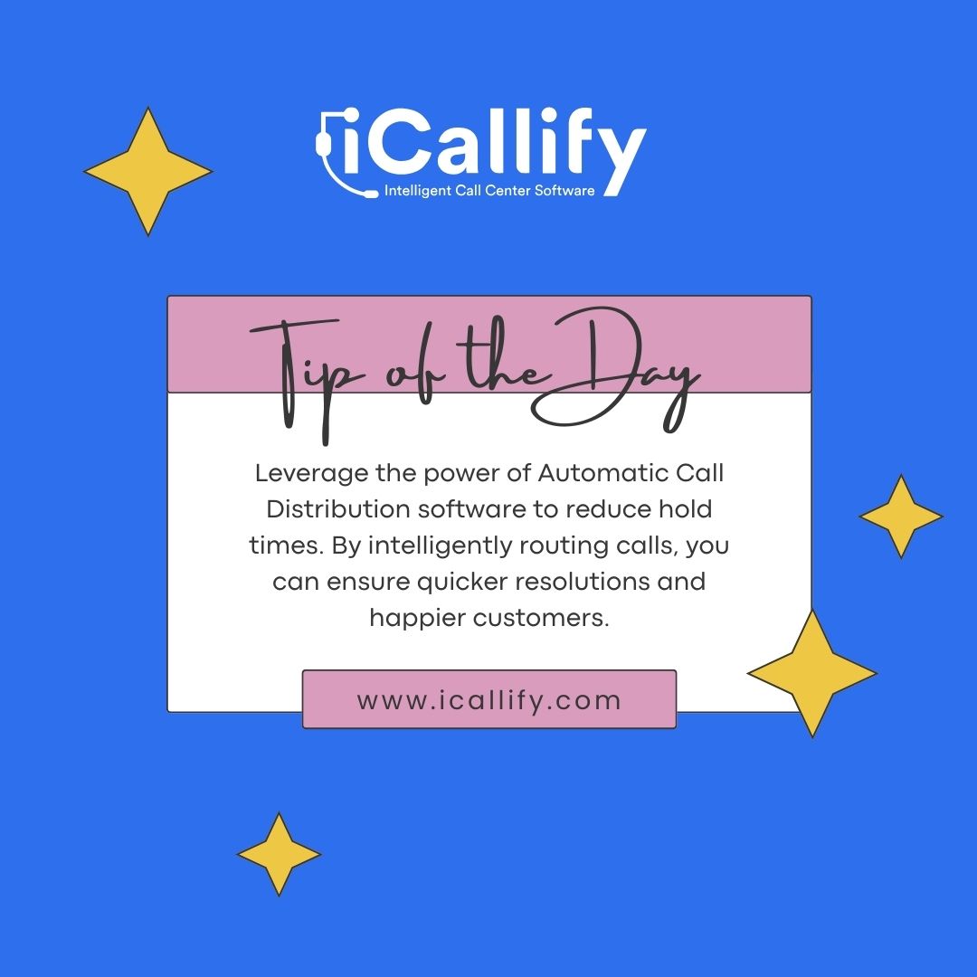 icallify's tweet image. Reduce hold times and boost customer happiness by leveraging ACD software for intelligent call routing. Efficiency is key!

#Icallify #ACDSoftware #CustomerService #CallCenterTips #CustomerExperience #CallCenterOptimization #CRMIntegration #CallCenterManagement #CallCenterSuccess