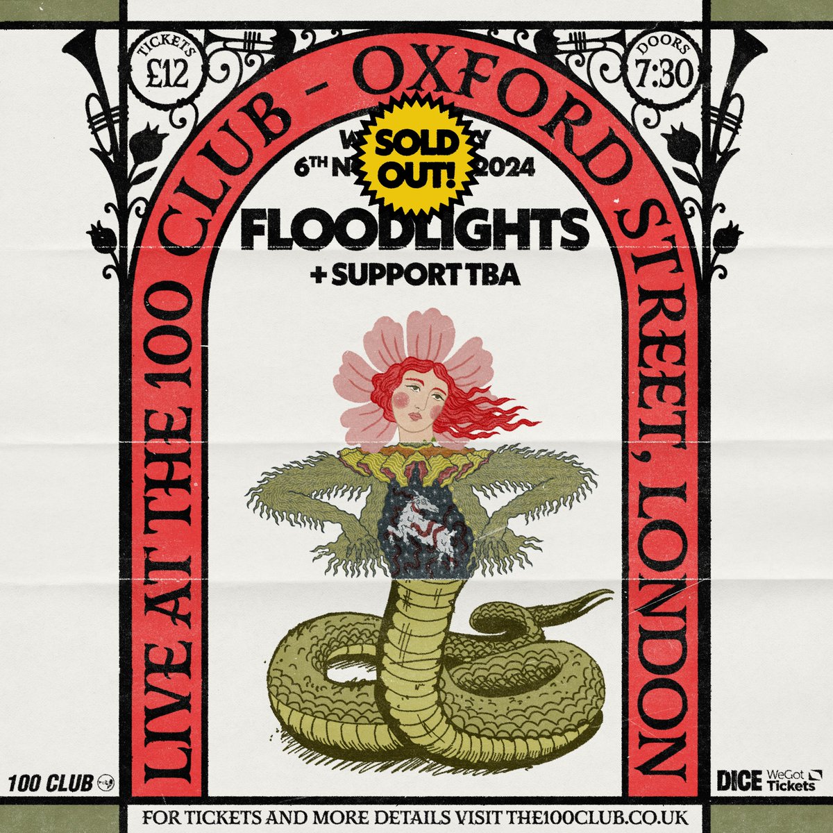 The 100 Club (@100clublondon) on Twitter photo Another one gone, <a href="/Floodlights__/">Floodlights</a> 🎟
Low tickets for a number of shows in our series now, including <a href="/DemobHappy/">Demob Happy</a>, <a href="/gengahr/">GENGAHR</a> and @mwctalks.
Don't wait: linktr.ee/100clublondon Another one gone, <a href="/Floodlights__/">Floodlights</a> 🎟
Low tickets for a number of shows in our series now, including <a href="/DemobHappy/">Demob Happy</a>, <a href="/gengahr/">GENGAHR</a> and @mwctalks.
Don't wait: linktr.ee/100clublondon