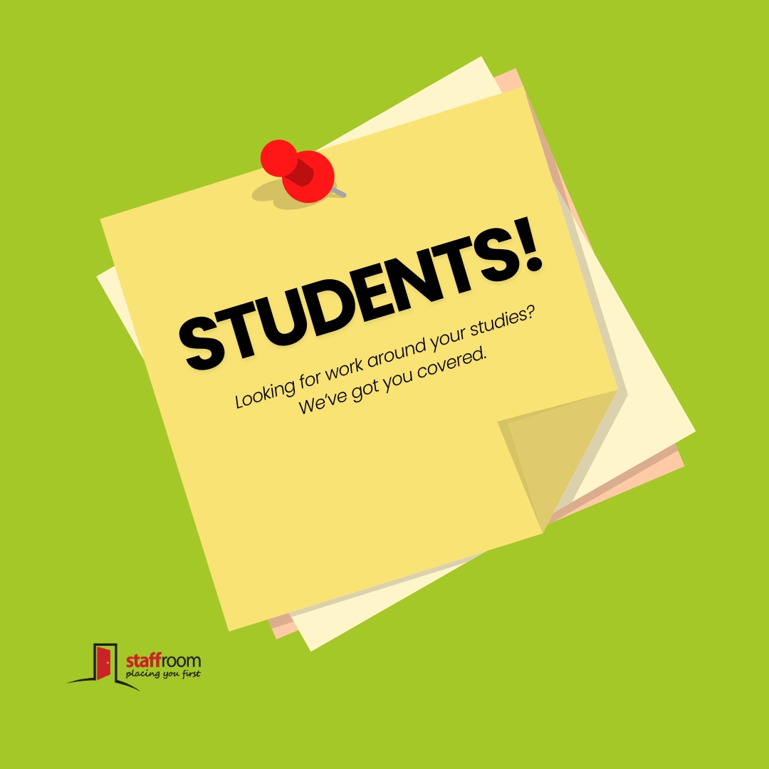 Have you just started university in Cardiff or Swansea and want some flexible part-time work around your studies?
We're here to help!
Follow the link to sign up today...
staffroomeducation.co.uk

#studentjobs #cardiffuni #swanseauni #parttimejobs