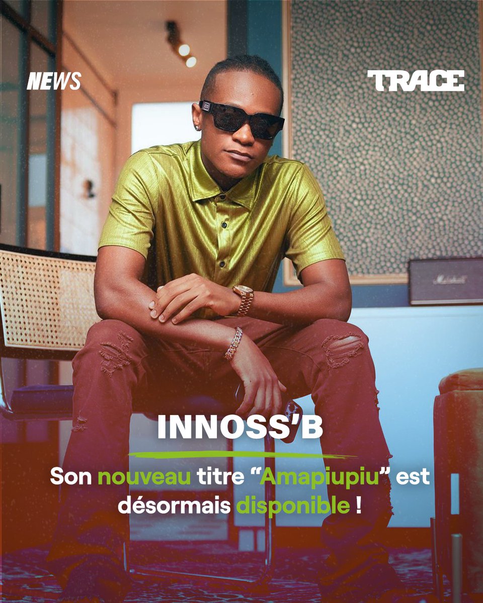 tracecongo's tweet image. "Amapiupiu", le nouveau titre de @officialinnossb  est maintenant disponible 🎶

L'avez-vous déjà écouté ? Qu'en pensez-vous ?

#PremierSurLesHits #TraceCongo #WeAreCongoleseMusic