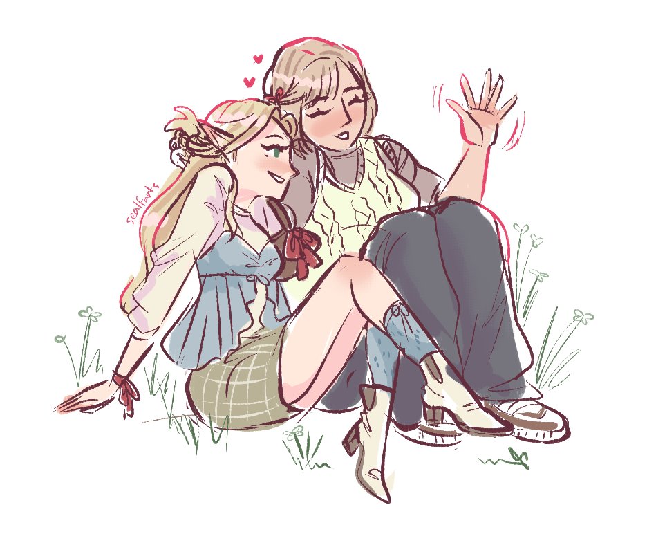 sealfarts's tweet image. "we're over here, big brother!" 

a doodle #farcille #dungeonmeshi