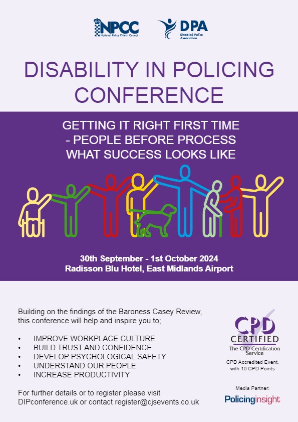 Disabled Police Association (@disabledpolassn) on Twitter photo 🚨 LAST CHANCE TO BOOK FOR DIP24! 🚨
Join us at the Radisson Blu hotel, East Midlands Airport OR online for this jam packed event hosted by the Disabled Police Association in partnership with the <a href="/PoliceChiefs/">National Police Chiefs' Council (NPCC)</a>
Click below to book NOW:
cjs.swoogo.com/dip24/begin
#DIP24 🚨 LAST CHANCE TO BOOK FOR DIP24! 🚨
Join us at the Radisson Blu hotel, East Midlands Airport OR online for this jam packed event hosted by the Disabled Police Association in partnership with the <a href="/PoliceChiefs/">National Police Chiefs' Council (NPCC)</a>
Click below to book NOW:
cjs.swoogo.com/dip24/begin
#DIP24
