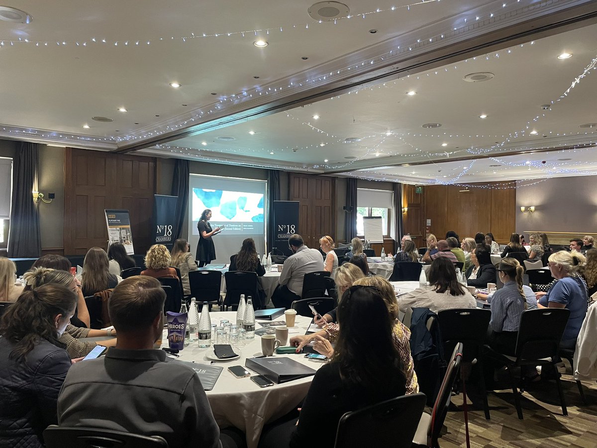 MarkWindebank's tweet image. And @h_moizer kicks off the @No18chambers Family Finance and TLATA seminar day with a warm welcome and her seminar on The PAG 2 report