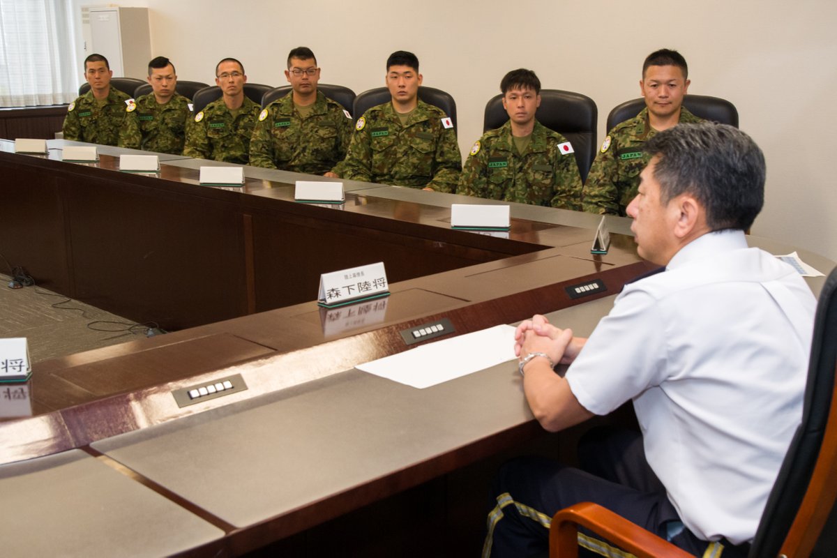 JGSDF_pr's tweet photo. 14 members of #EasternArmy have reported their departure to GEN Morishita ,CS,GSO to participate in capacity building cooperation project with Timor Leste Defence Force on Sep 20. @ModJapan_en https://t.co/1ZJoHLKZ4K