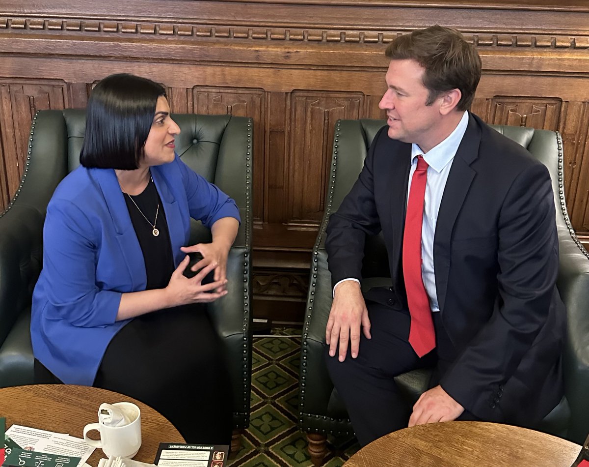 I had an opportunity to sit down with the Justice Secretary, <a href="/ShabanaMahmood/">Shabana Mahmood MP</a>, to raise issues on behalf of #Exeter constituents, including #spiking offences, changes to sentencing law, and prisoner releases. 

I’ll work with constituents to lobby for the changes we want to see.