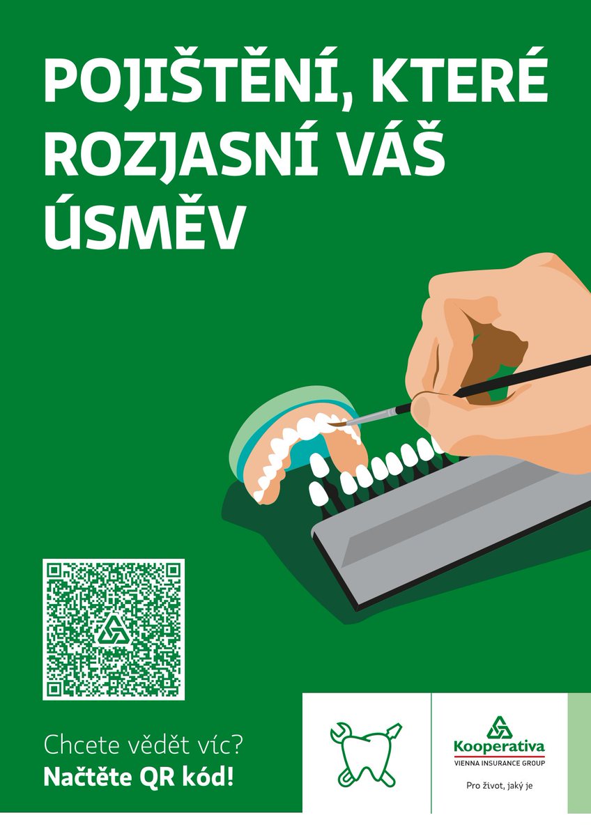 KomoraZT's tweet photo. Věděli jste, že jako člen Komory zubních techniků můžete získat u pojišťovny @Kooperativa1  nejen zvýhodněné profesní pojištění, ale i slevu na vaše soukromá pojištění?
Například slevu až 35 % na pojištění vašeho vozidla, nebo slevu až 45 % na pojištění majetku. https://t.co/YovY6JZRQo