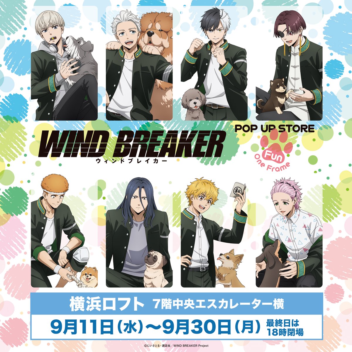 巫女と彦星 韓国 ポップアップ WIND BREAKER windbreaker
