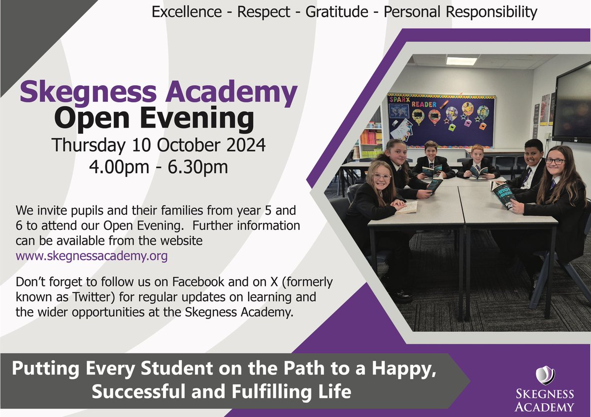 🌟🌟 SKA Open Evening 🌟🌟
 
Come and see what SKA has to offer at our Year 5/6 Open Evening.

🟣 Thursday 10 October 2024 🟣
 
We look forward to welcoming you! 😀