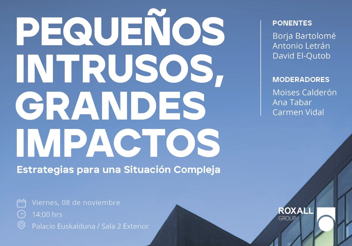 Pinta bien ¿no? En unos días tendré la suerte de participar en este “almuerzo con experto” en el marco de #SEAIC2024  organizado por #Roxall. ¡ Apúntatelo !