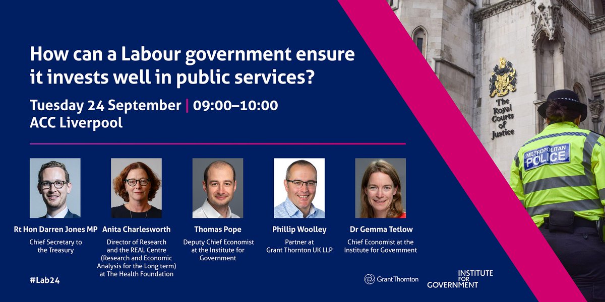 To kick things off on Tuesday at 09:00, we will be asking how a Labour government can ensure it invests well in public services.

Our panel includes <a href="/darrenpjones/">Darren Jones MP</a>, Anita Charlesworth <a href="/HealthFdn/">The Health Foundation</a>, <a href="/tompope0/">Thomas Pope</a> <a href="/phillipwoolley/">Phillip Woolley</a> and <a href="/gemmatetlow/">Gemma Tetlow</a>