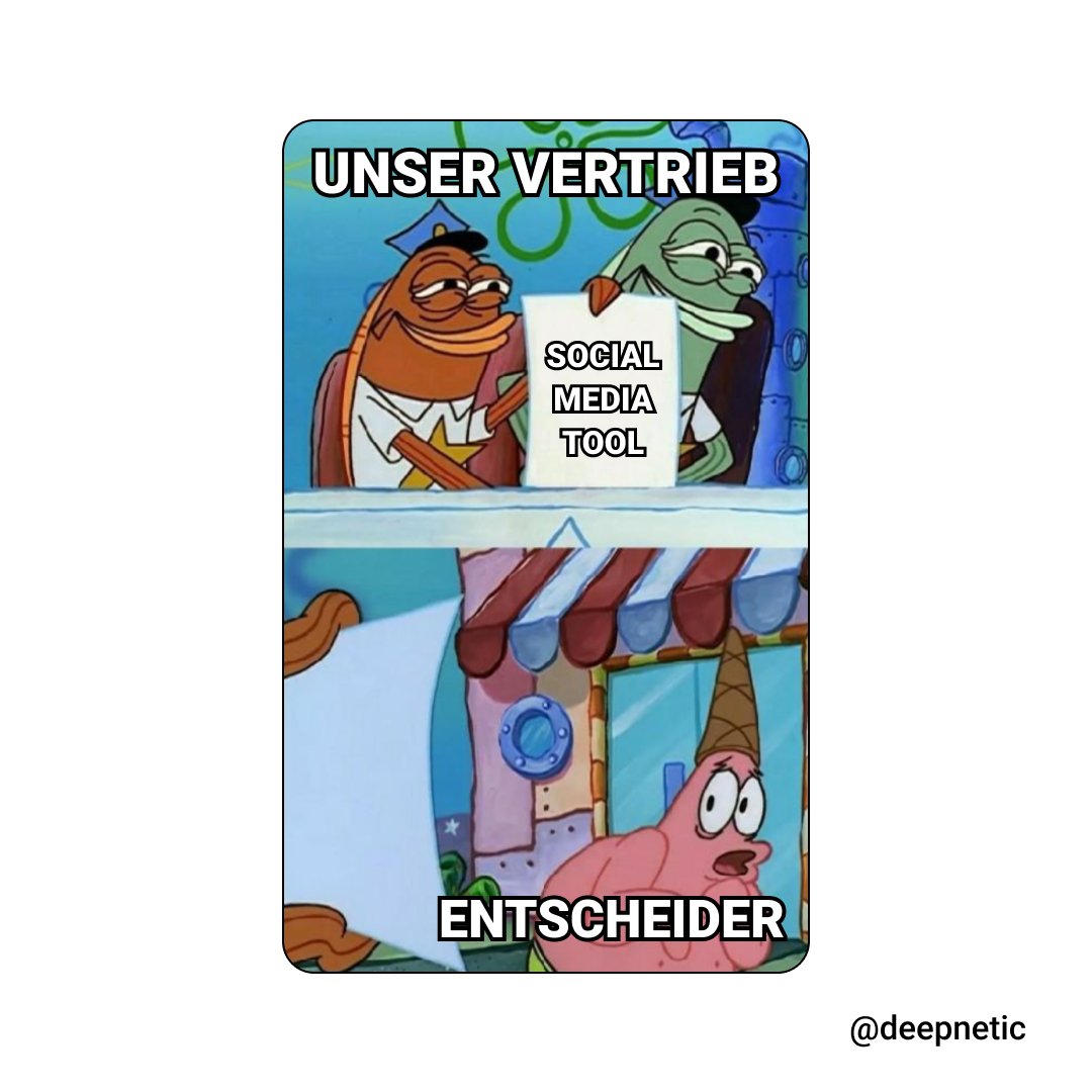 deepnetic_de's tweet photo. Haben wir dich schon kontaktiert? #deepnetic #deepneticsocial #socialmediatool #socialmediamanager #meme https://t.co/0O2Zm1cgg8