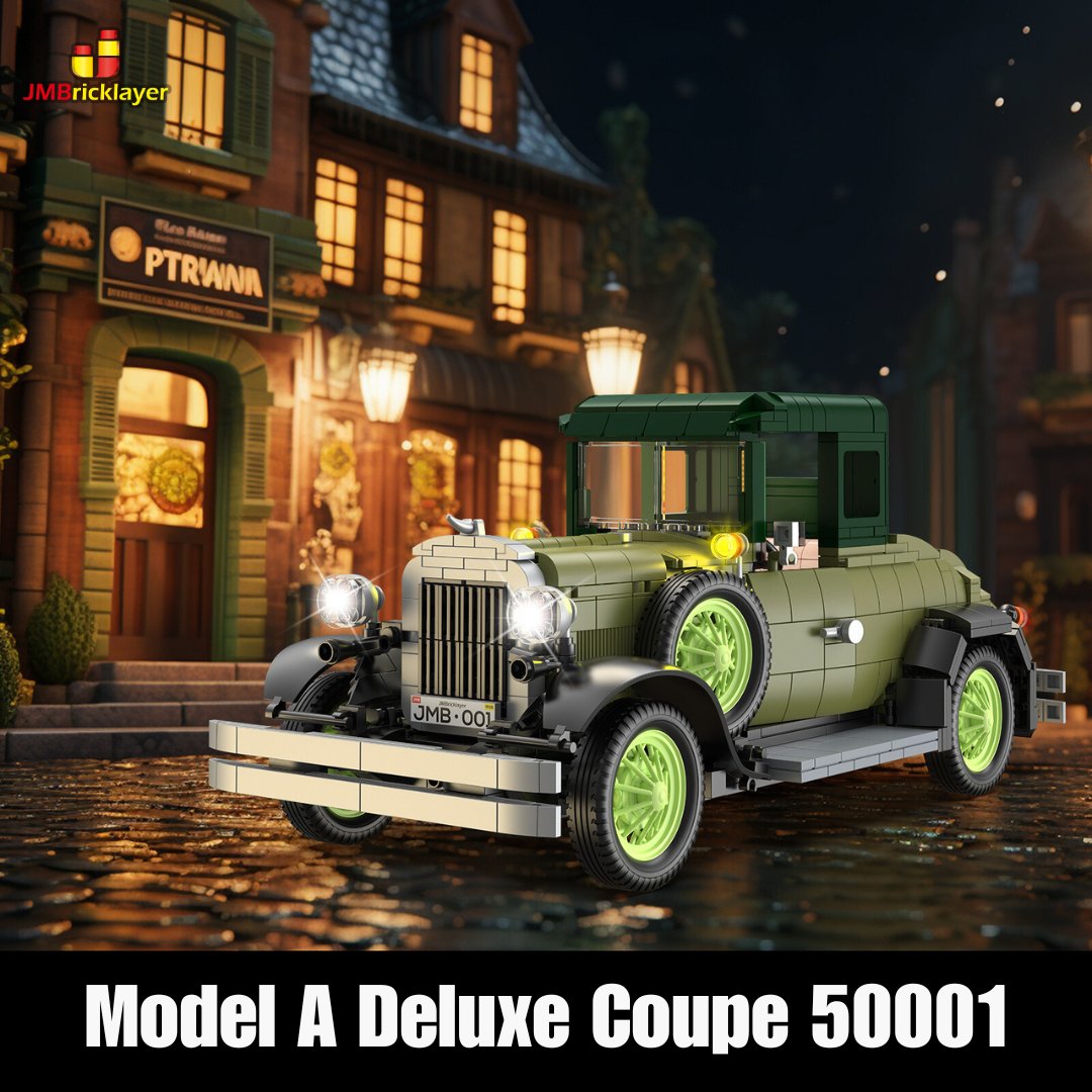 jmbricklayer's tweet image. #newrelease JMBricklayer Vintage Car Model A Deluxe Coupe (50001)—retro design, convertible hardtop, and lighting kit, it's the perfect set for collectors and vintage car lovers!

Amazon: amz.run/50001 (15% off code for social media: MODELA15)

#ford #modela #jmb