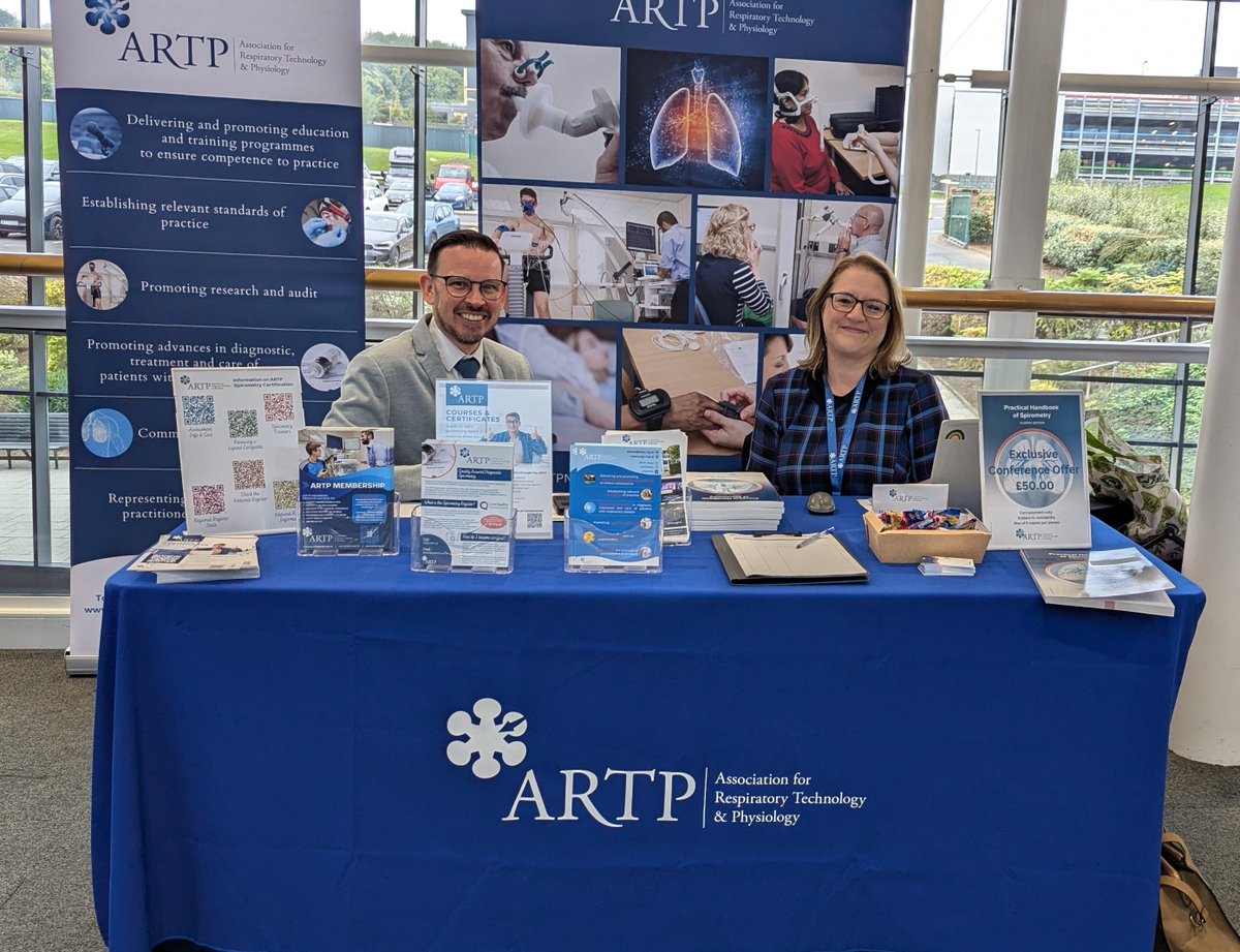 Our ARTP reps Matt &amp; Tina are attending the <a href="/PCRSUK/">PCRS</a>  Conference today, answering all your Spirometry questions and selling the brand new handbook for a reduced price of £50 <a href="/marutter83/">Matt Rutter</a> #ARTP_News