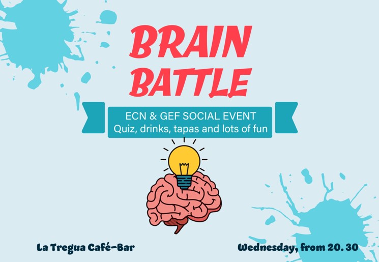 🧠🎉 Brain Battle is TONIGHT!
Join us at 20:30 for a fun quiz night with tapas at La Tregua Café-Bar! Let’s connect, compete, and have some fun at #SleepEurope2024!
#BrainBattle #GEF #ESRS 💬