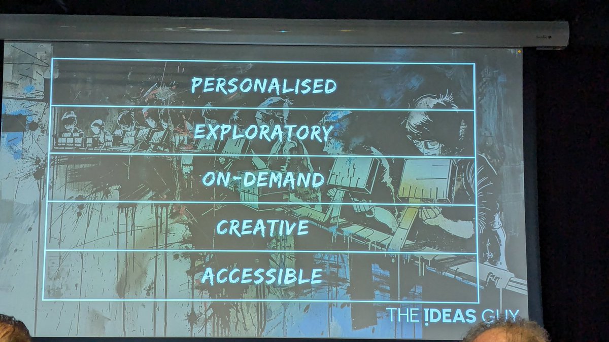wendypeskett's tweet photo. What is the future of education? The five important words #TheIdeasGuy @Itsbenwhitaker
#Google #BacktoSchoolAI24 @C_learning_net https://t.co/oN1AA7kFr3