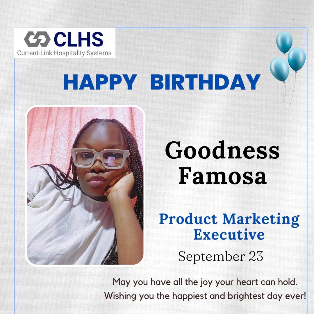 CLHS_Nigeria's tweet image. &quot;Happy Birthday to an amazing colleague . Your hard work, positive energy, and dedication are truly inspiring. Wishing you a fantastic year ahead filled with success and happiness. Cheers to more great moments together! #BirthdayWishes #TeamSpirit  #currentlink #clhs
