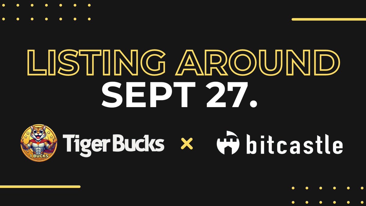 tiger_bucks's tweet image. The new listing for TIGER has been confirmed!

We will be listing on bitcastle(bitcastle.io).
@bit_castle

*Listing* Expected around September 27, 2024.
We look forward to active trading!

#bucks #b2e #burn2erarn #difines #kkr #kakerunrun
#bitcastle #meme #memecoin