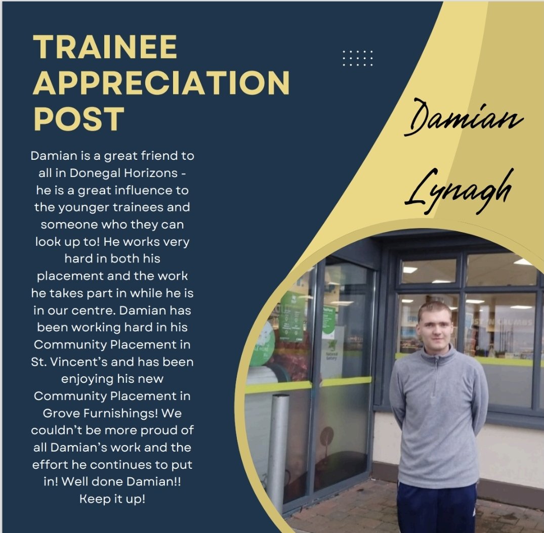DonegalHorizons's tweet photo. Damian is one of the hardest working people we know! It's great to see how far he has come and we cannot wait to see just how far he goes! Keep it up Damian! You should be very proud of yourself 👏 https://t.co/e60d77DdZ2