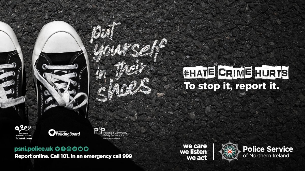 Police Service NI (@policeserviceni) on Twitter photo There is no excuse for hate crime. We want you to know that your Police Service is here to help.
orlo.uk/2gcNl
<a href="/HCASNI/">Hate Crime Advocacy Service</a>
#HateCrimeHurts There is no excuse for hate crime. We want you to know that your Police Service is here to help.
orlo.uk/2gcNl
<a href="/HCASNI/">Hate Crime Advocacy Service</a>
#HateCrimeHurts