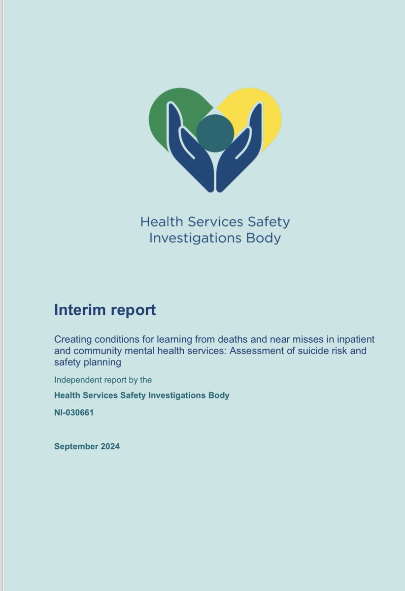 Yet another official report highlighting the unacceptable but still widespread use of suicide risk stratification. This report repeats NICE guidance 2 years ago: use person-centred, psychosocial assessment instead.