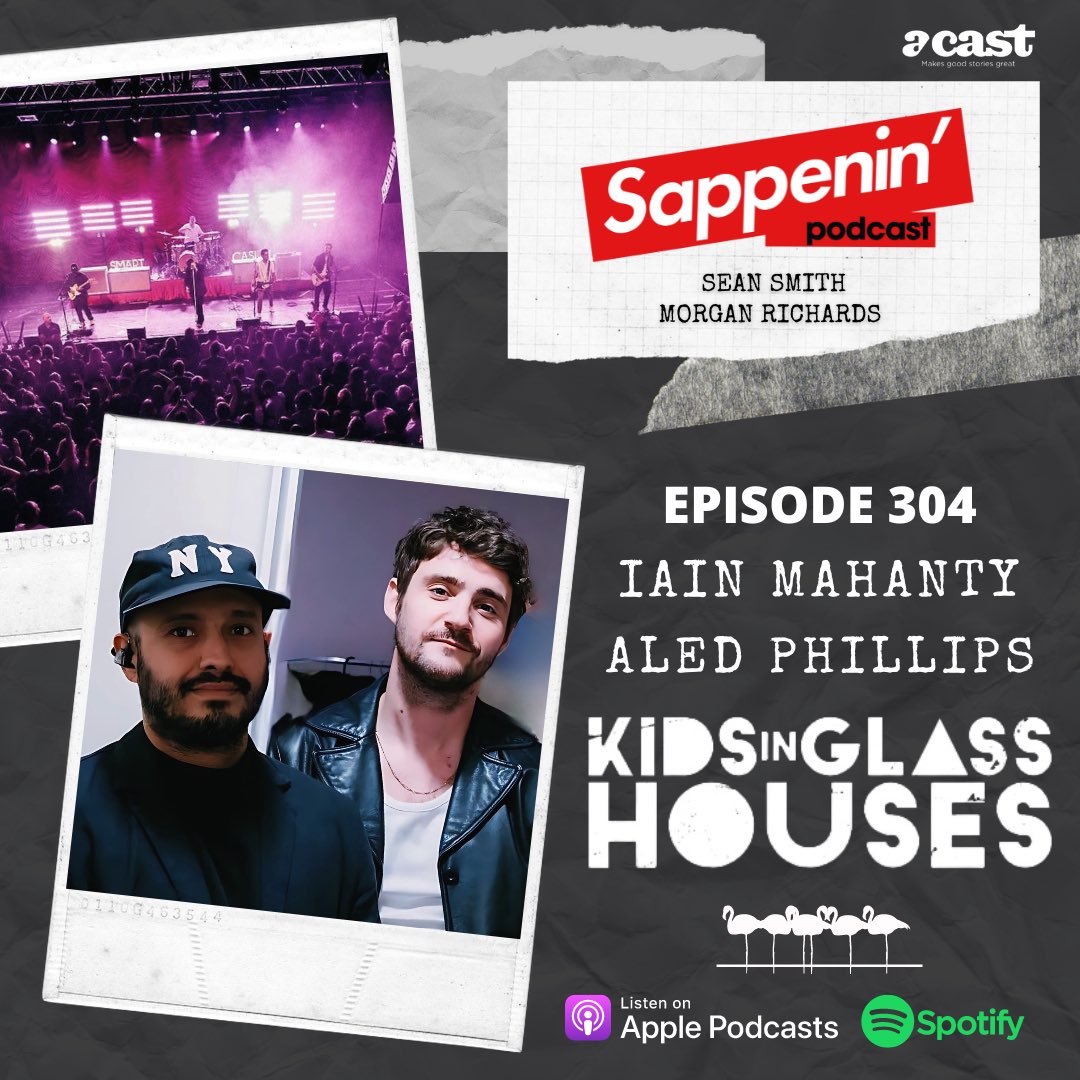 Sappenin’ Podcast (@sappeninpod) on Twitter photo Episode 304 with @KIGHofficial 🖤
<a href="/aledsavedlatin/">Aled Phillips</a> + <a href="/iainisrad/">iain mahanty</a> spill dirt on their surprise reunion, Pink Flamingo, adult tour pain, secret offers, nostalgia, future plans + more! 🦩
Available NOW on all platforms! 🎧
Listen: Fanlink.tv/SappeninPod 👈🏻 Episode 304 with @KIGHofficial 🖤
<a href="/aledsavedlatin/">Aled Phillips</a> + <a href="/iainisrad/">iain mahanty</a> spill dirt on their surprise reunion, Pink Flamingo, adult tour pain, secret offers, nostalgia, future plans + more! 🦩
Available NOW on all platforms! 🎧
Listen: Fanlink.tv/SappeninPod 👈🏻