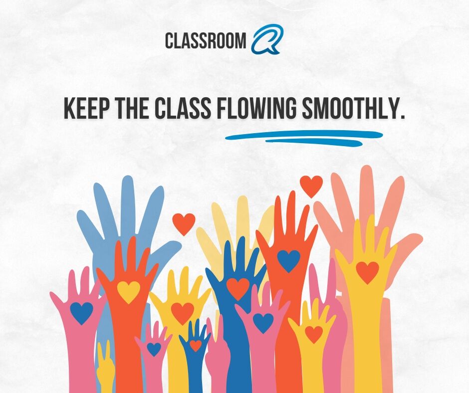 ClassroomQ's tweet image. Balancing teaching and student questions can feel overwhelming. ClassroomQ helps reduce interruptions and keep the class flowing smoothly. 🍎 #ClassroomSuccess #EdTech #ClassroomQ