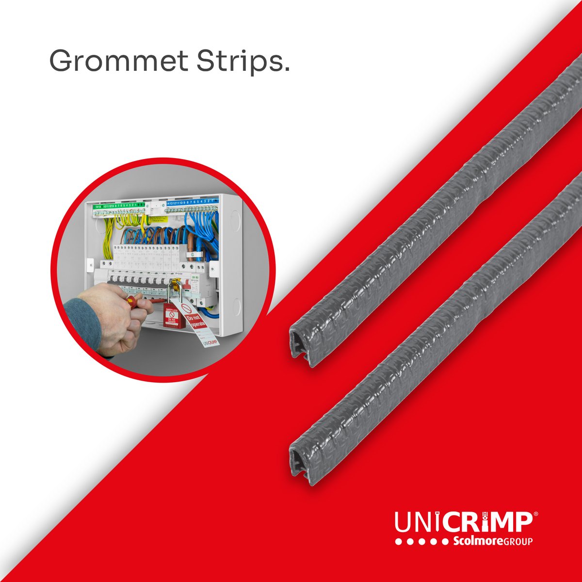 Unicrimp's tweet photo. Reasons to get Grommet Strips:
π§° To protect your cable from sharp and abrasive edges
π§° They are easy to fit and don't need adhesive
π§° They look cool
Complete an Elucian #ConsumerUnit π https://t.co/reYCZzahUL
#Unicrimp #QCrimp #GrommetStrip #Elucian #DistributionUnit https://t.co/6eurrCuZlP