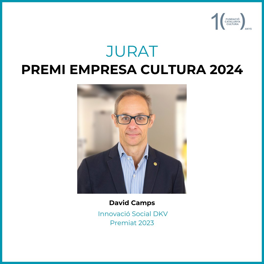 🏆<a href="/David_Camps/">David Camps</a> és responsable d'Innovació Social de <a href="/DKVSeguros/">DKV Salud (ES)</a>, empresa guanyadora del #PremiEMPRESACULTURA2023

🔝Enguany forma part del jurat del guardó.

#NitEmpresaiCultura 2024 #10anysFC