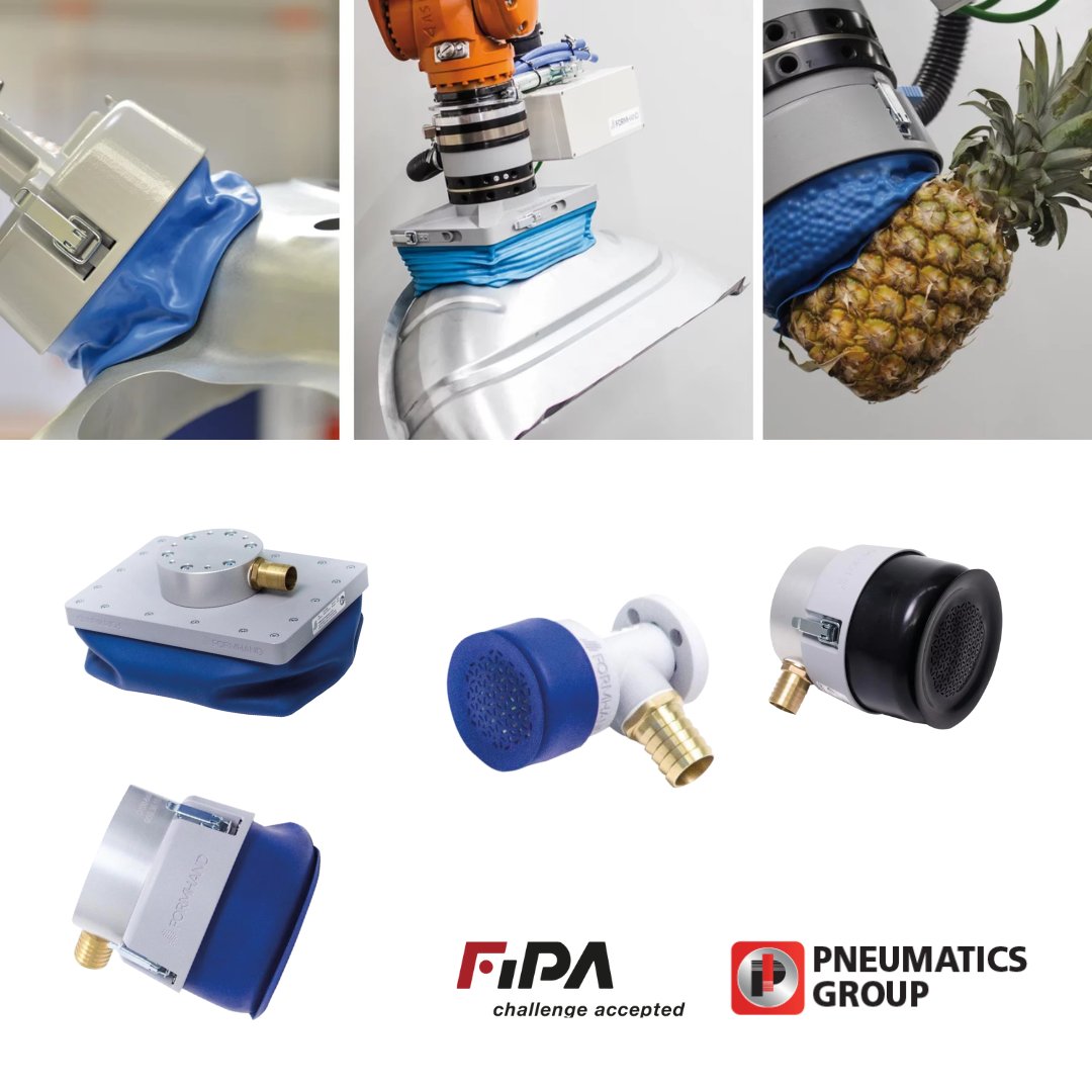 PneumaticsLtd's tweet photo. Meet FORMHAND: the versatile gripper for complex geometries. Adapts to any surface with movable plastic granules. Compatible with industrial robots and cobots. Learn more  https://t.co/CNziZXSlGr   #Automation #Robotics #Gripping #Innovation #FORMHAND https://t.co/5baAggs7VR