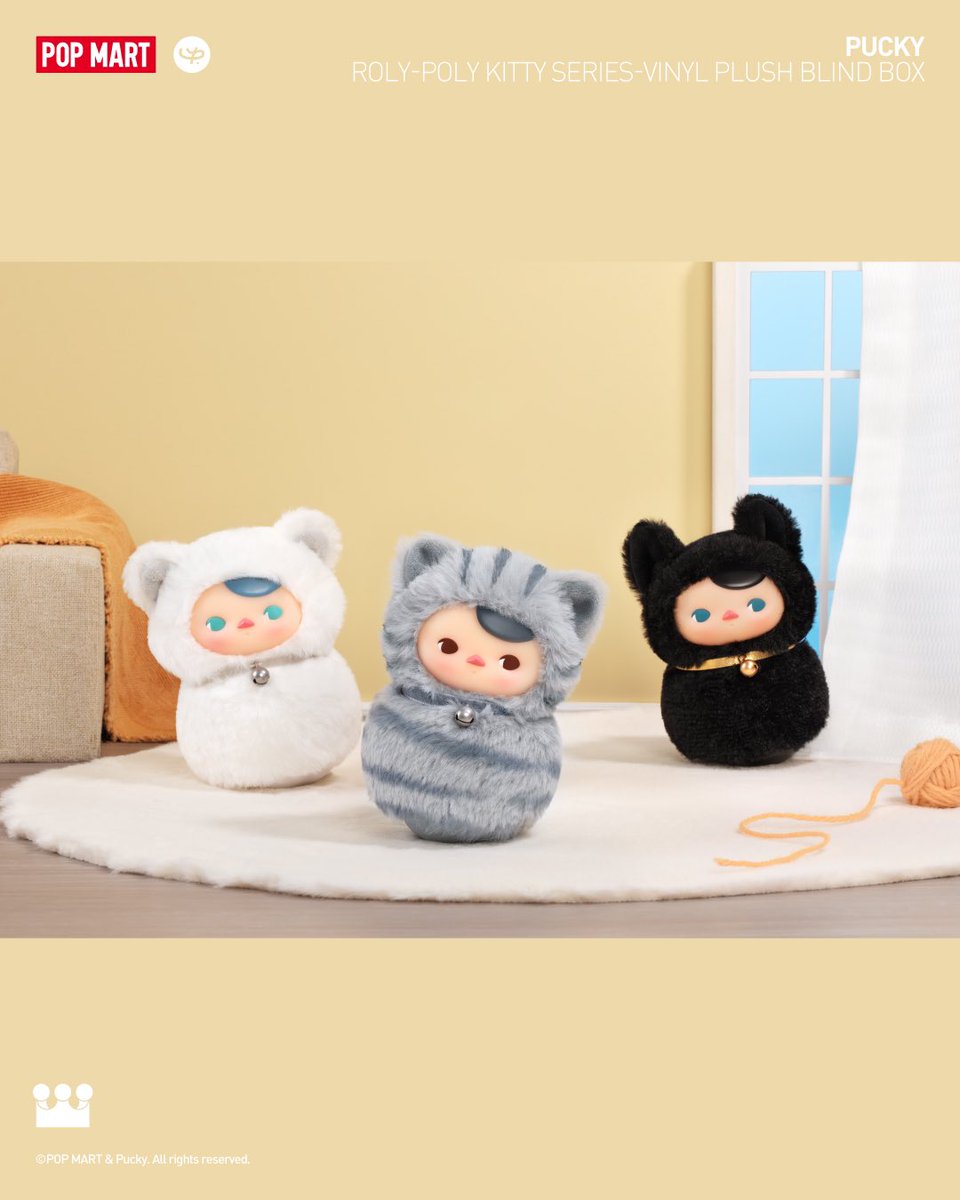 POP MART PUCKY 「Roly-Poly Kitty」ぬいぐるみ POP MART JAPAN on X: 