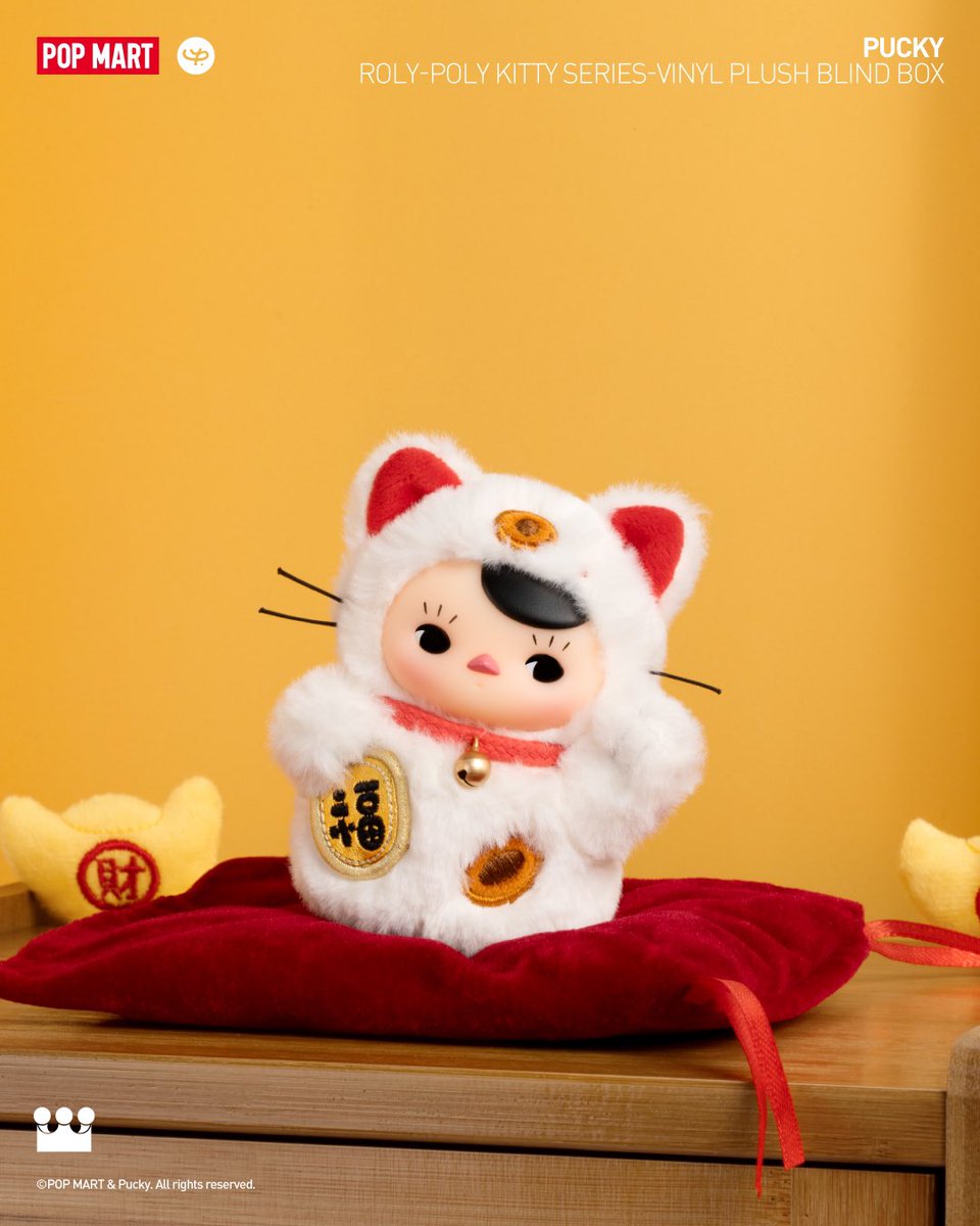 POP MART PUCKY 「Roly-Poly Kitty」ぬいぐるみ Amazon.co.jp: POP MART PUCKY Roly-Poly Kitty シリーズ
