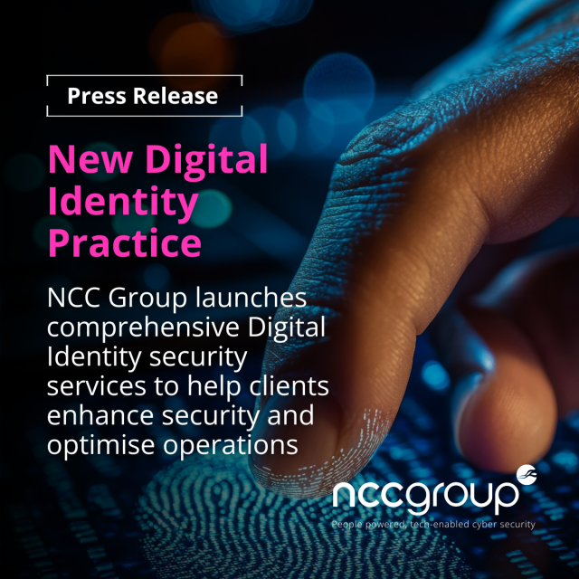 JCJCartwright's tweet photo. NCC Group launches comprehensive Digital Identity security services to help clients enhance security and optimise operations, click here to find out more. https://t.co/F8Z76CVEcU https://t.co/CosmEtEzBI