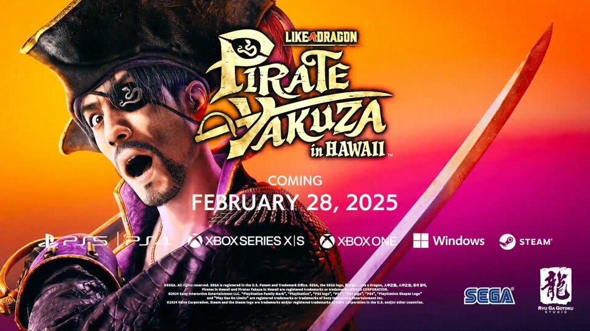 SpainYakuza's tweet image. Anunciado Like a Dragon: Pirate Yakuza in Hawaii

Una nueva aventura protagonizada por Goro Majima donde se convertirá en un auténtico capitán pirata