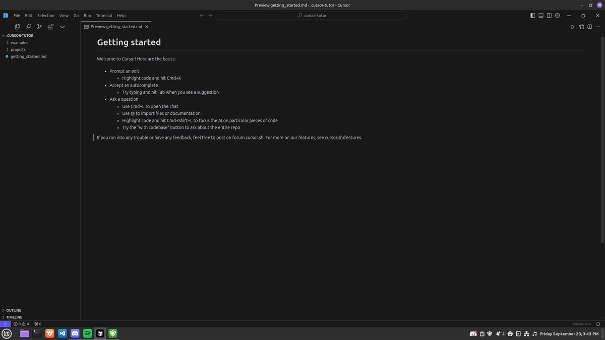 iam_tsr's tweet image. Have you tried @cursor_ai ?
A innovative code editor with AI-driven features (OpenAI’s ChatGPT and Claude)

#Cursor #AI #CodeEditor #VSCode