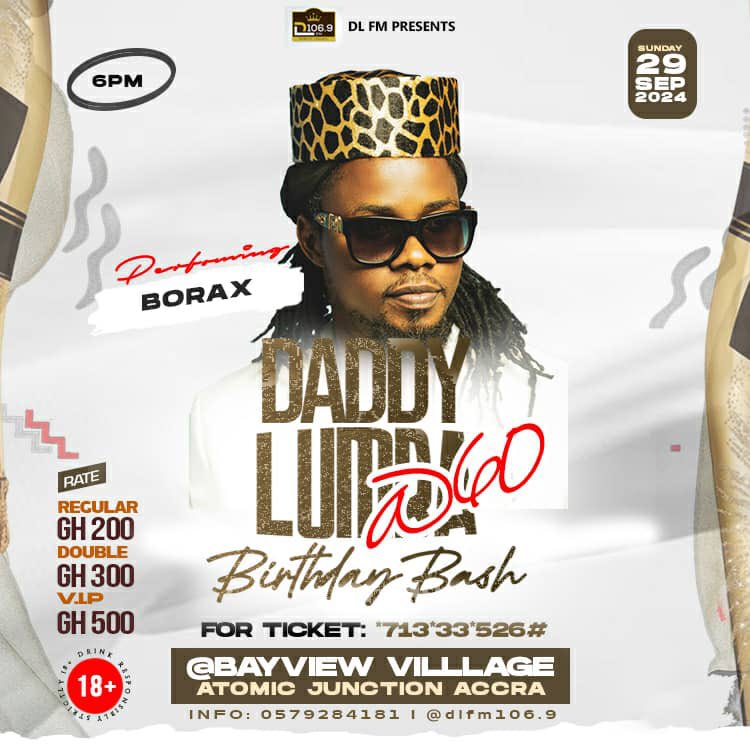 DLFM1069's tweet image. Catch Borax LIVE at DL @ 60! 🤩

Dial USSD: *713*33*526# 🇬🇭 to be part of the biggest celebration of the year. 

#DLBB #DLFM