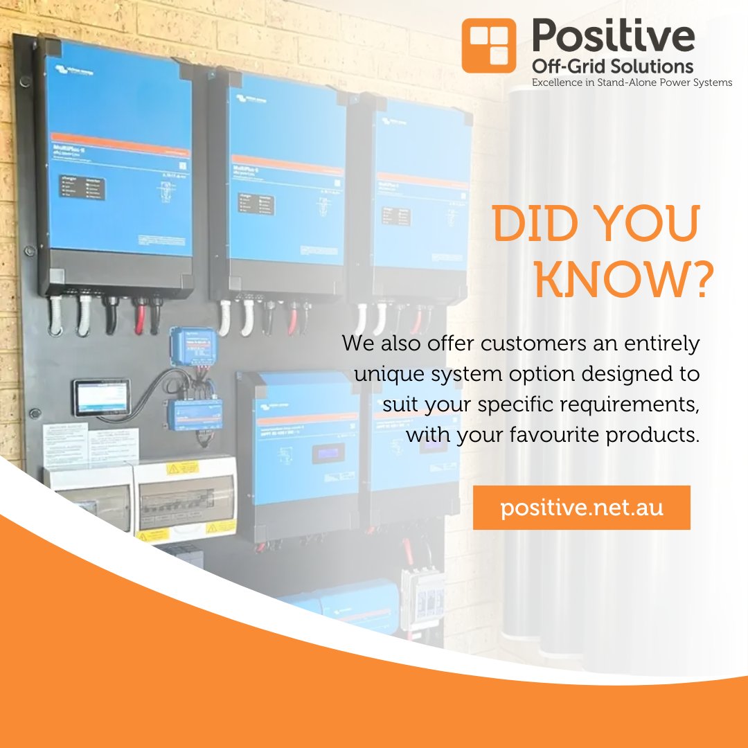 positiveoffgrid's tweet image. Don’t compromise—Get a custom-fit solution.

Begin your journey towards a personalized, sustainable, and independent future with us today.

Contact us
💡 Call 1800 12 24 48
💡 Email info@positive.net.au
💡 Visit hubs.ly/Q02QzgjK0

#sustainability #offgridsolar #solarenergy