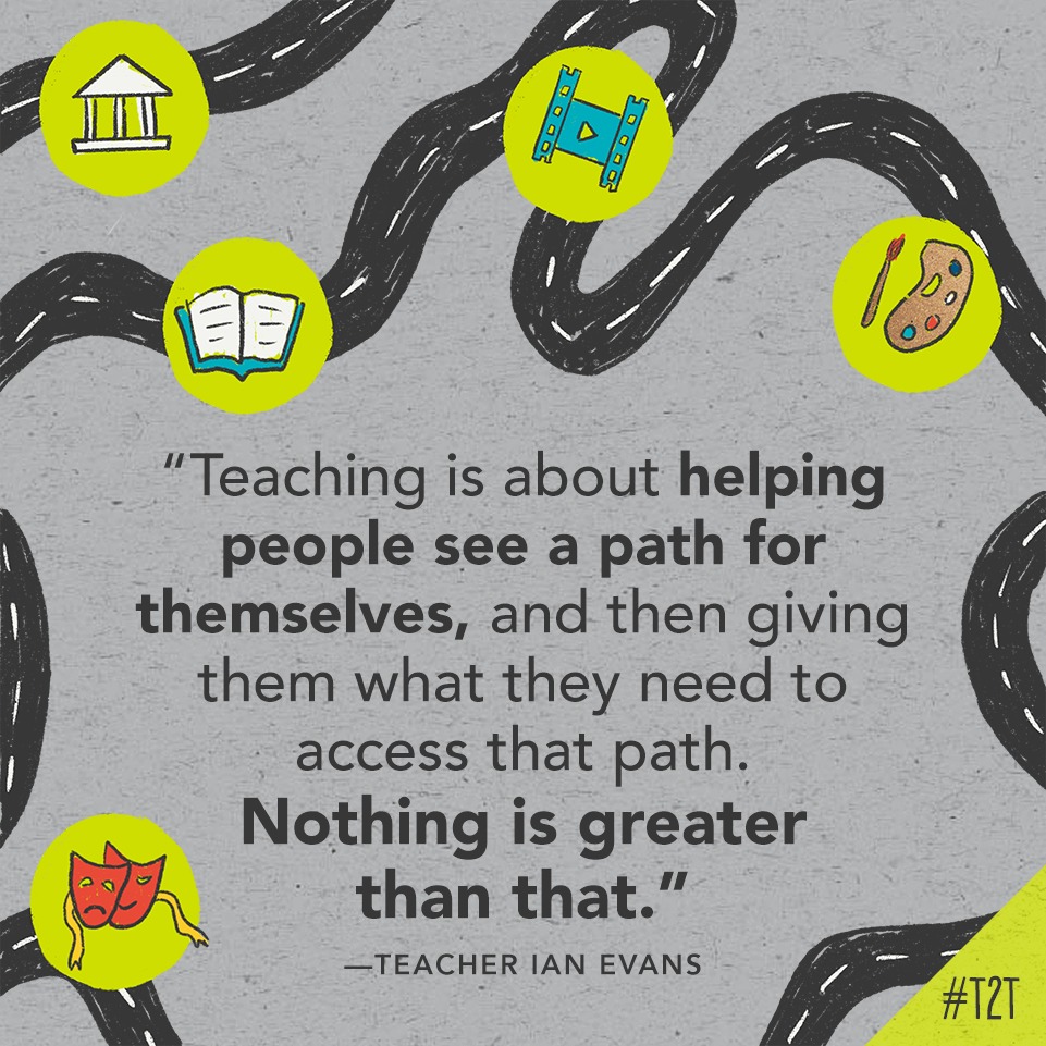 T <a href="/ReadWriteRoll/">Ian Evans</a>'s greatest job as an educator?

Helping Ss achieve success – on their own terms!