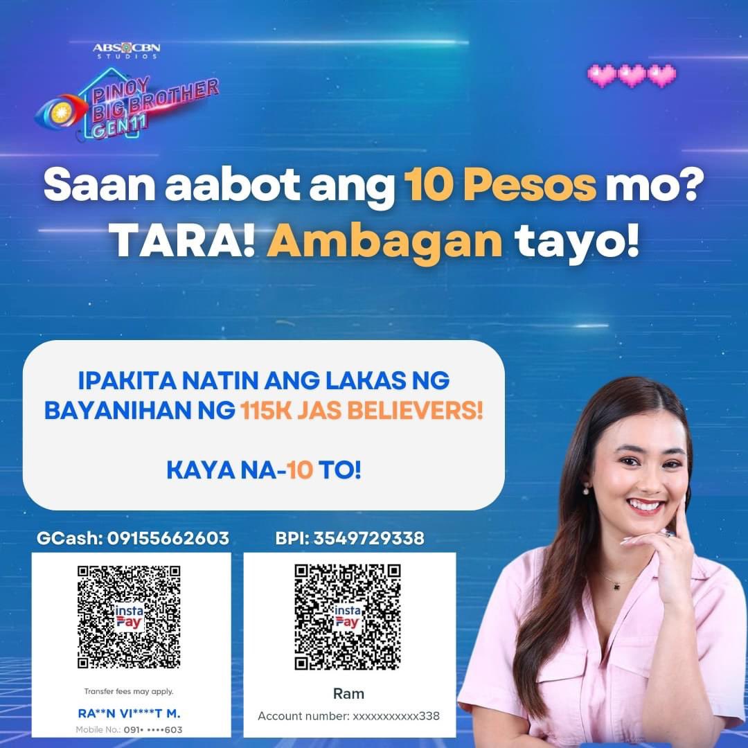 jotangente's tweet photo. MALAYO ANG MARARATING NG 10 PESOS MO! ✨

Samahan nyo kami sa BAYANIHAN for JAS. Sa pinagsama-samang 10 pesos, kaya nating iligtas si Jas ngayong sabado!💖

Tara, ambagan tayo!

#BBSJas
#JasScales https://t.co/5TrlPqtMPA