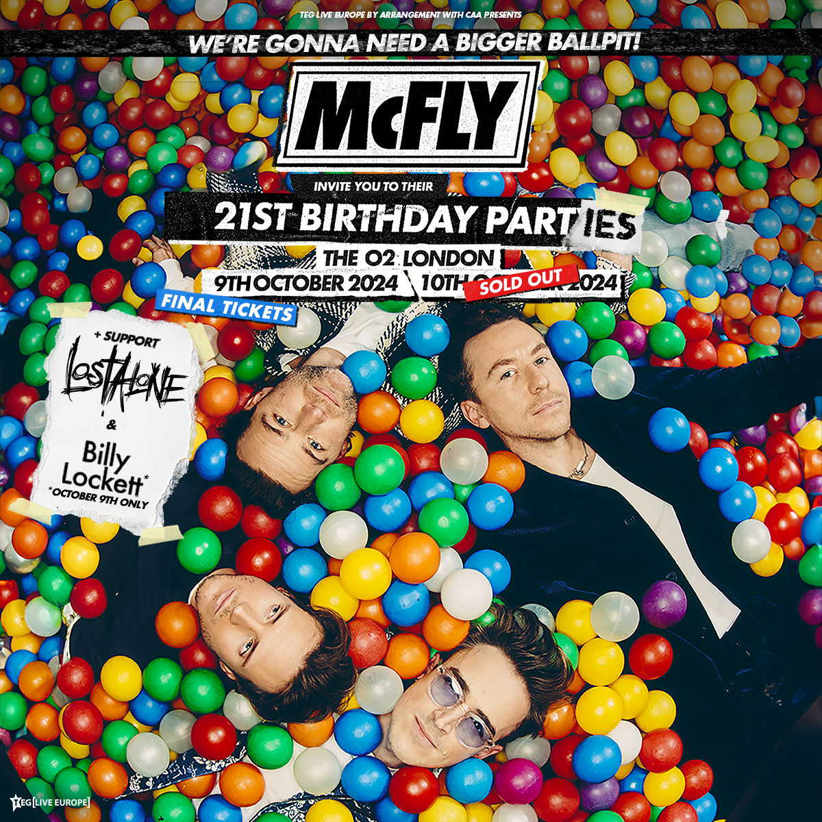📣 Big News Just In! 📣

✨<a href="/billylockett/">Billy Lockett</a> will be supporting <a href="/mcflymusic/">mcfly</a> ✨

Only on October 9th at The O2 London

Last chance to grab your tickets!
Don't miss out - Book now 🎫 bit.ly/MCFLY24