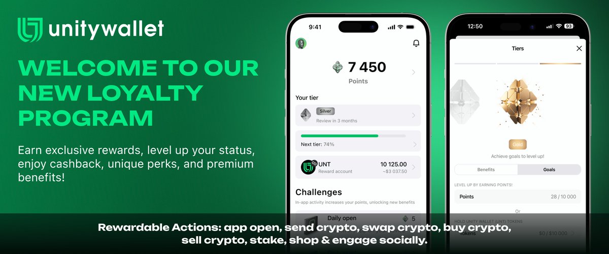 Download #UnityWallet today and start earning redeemable rewards for amazing benefits. 

Upgrade your #wallet today. Download for iOS &amp; Android: unitywallet.com

#Crypto #cryptocurrency #DeFi #Web3 #Rewards