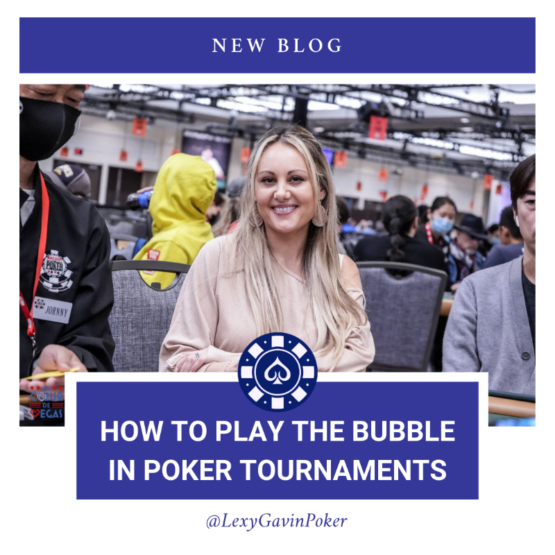 LexyGavinPoker's tweet photo. New Blog Alert! π¨
Have you been the bubble boy or girl for far too long? π«§ Check out my latest blog post where I break down bubble strategies based on your stack size.
#pokertips #pokerlife #pokerblog #pokerstrategy #pokercoach #poker