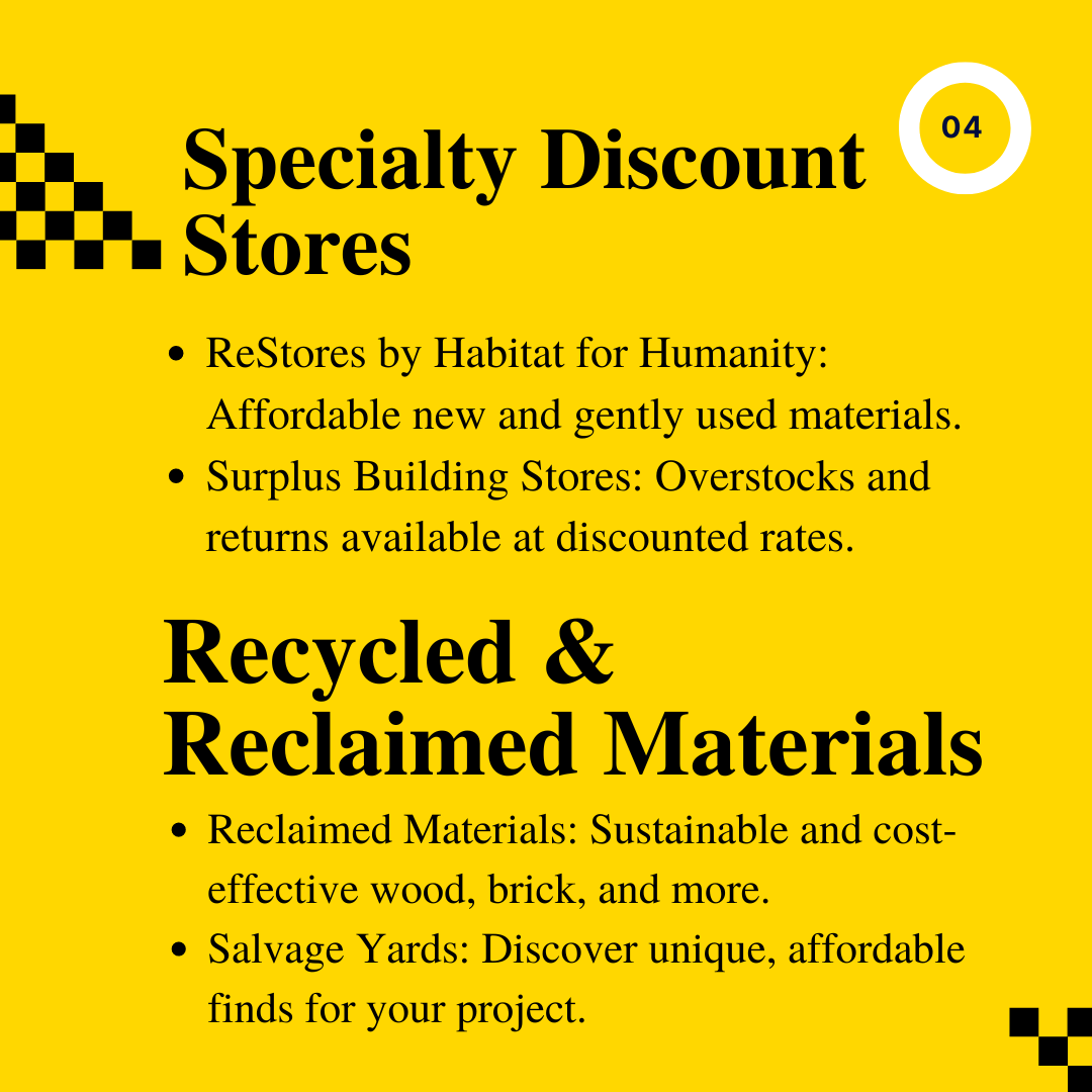 Cashflow_CapLLC's tweet photo. Stretch your budget without compromising quality. 🏗️ Get bulk discounts from local suppliers. Hunt for deals on Craigslist and Facebook Marketplace. ReStores by Habitat for Humanity offers great prices. Salvage yards can be goldmines.

#FirstMortgageBridgeLoans #AdaptiveReUse https://t.co/fenaW6sQUP
